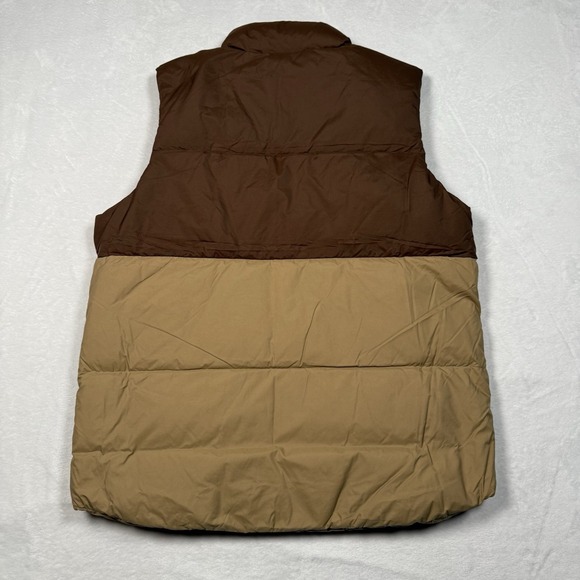 prAna Duck Down Timber Trail Vest Mens Medium Shire Colorblock Full Zip Puffer - Picture 6 of 9